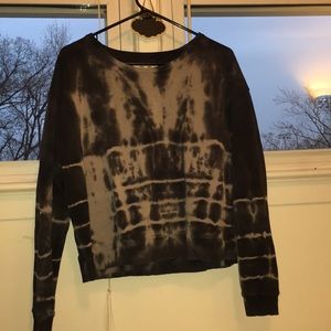 GREY TYE DYE LONG SLEEVED SWEATER BY ADAM LEVINE